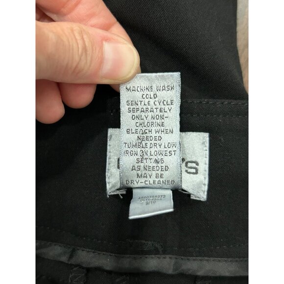 Chicos Black Utility Pants With Zipper Pockets & Cuffed Hems Size S - Picture 7 of 10